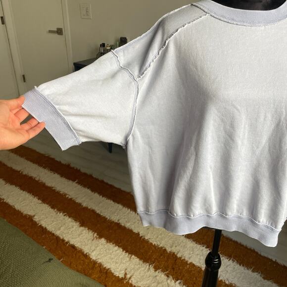 Free People We The Free Women's Small Everything Pullover Sweatshirt Oversized - Picture 4 of 11